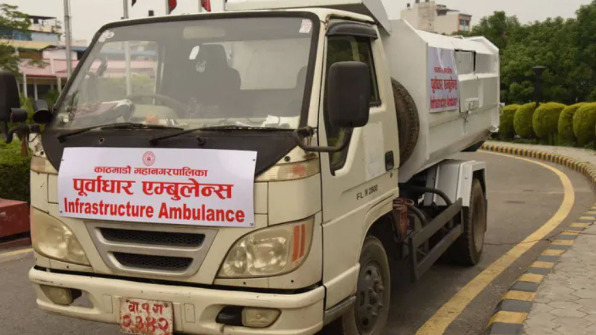 कामपाको पूर्वाधार एम्बुलेन्स ६ महिनादेखि प्रयोगविहीन